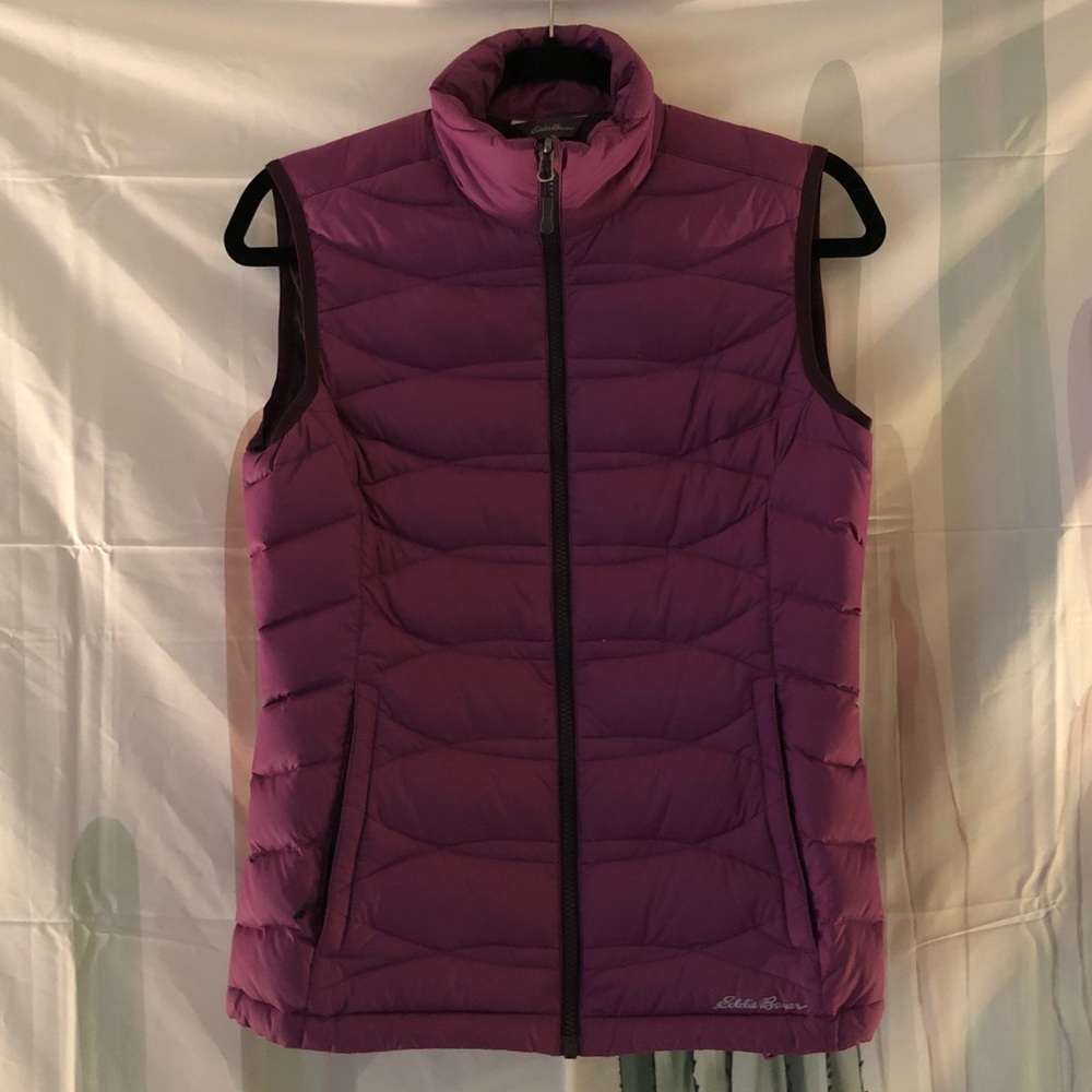 Eddie Bauer pink down vest